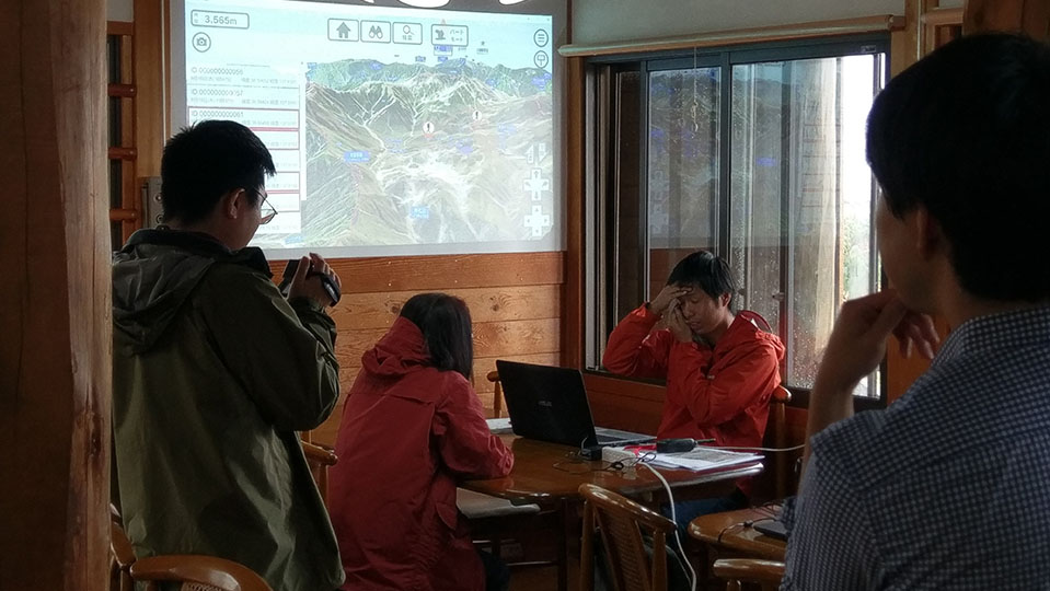 富山県立大学様登山者位置情報共有ネットワーク研究