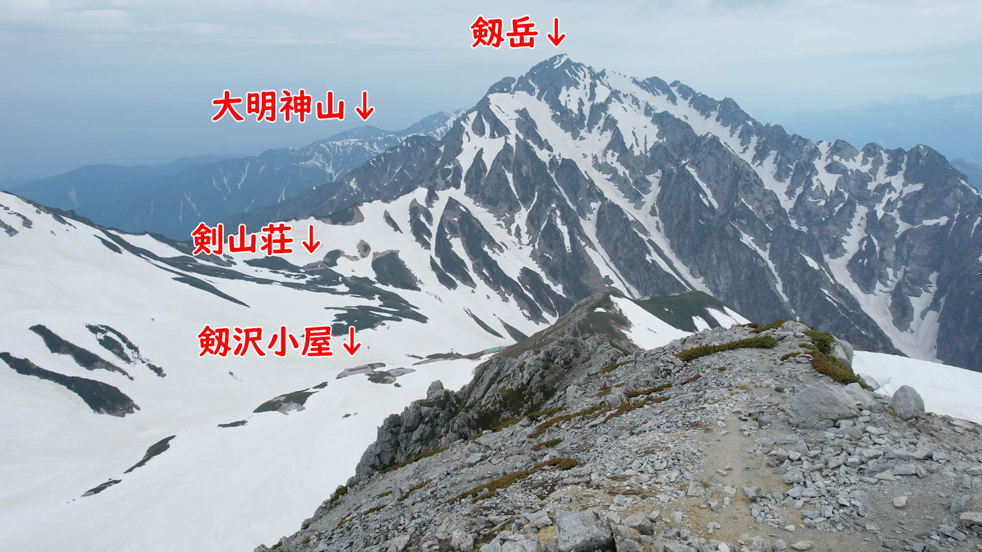 №12-別山から見た剱岳